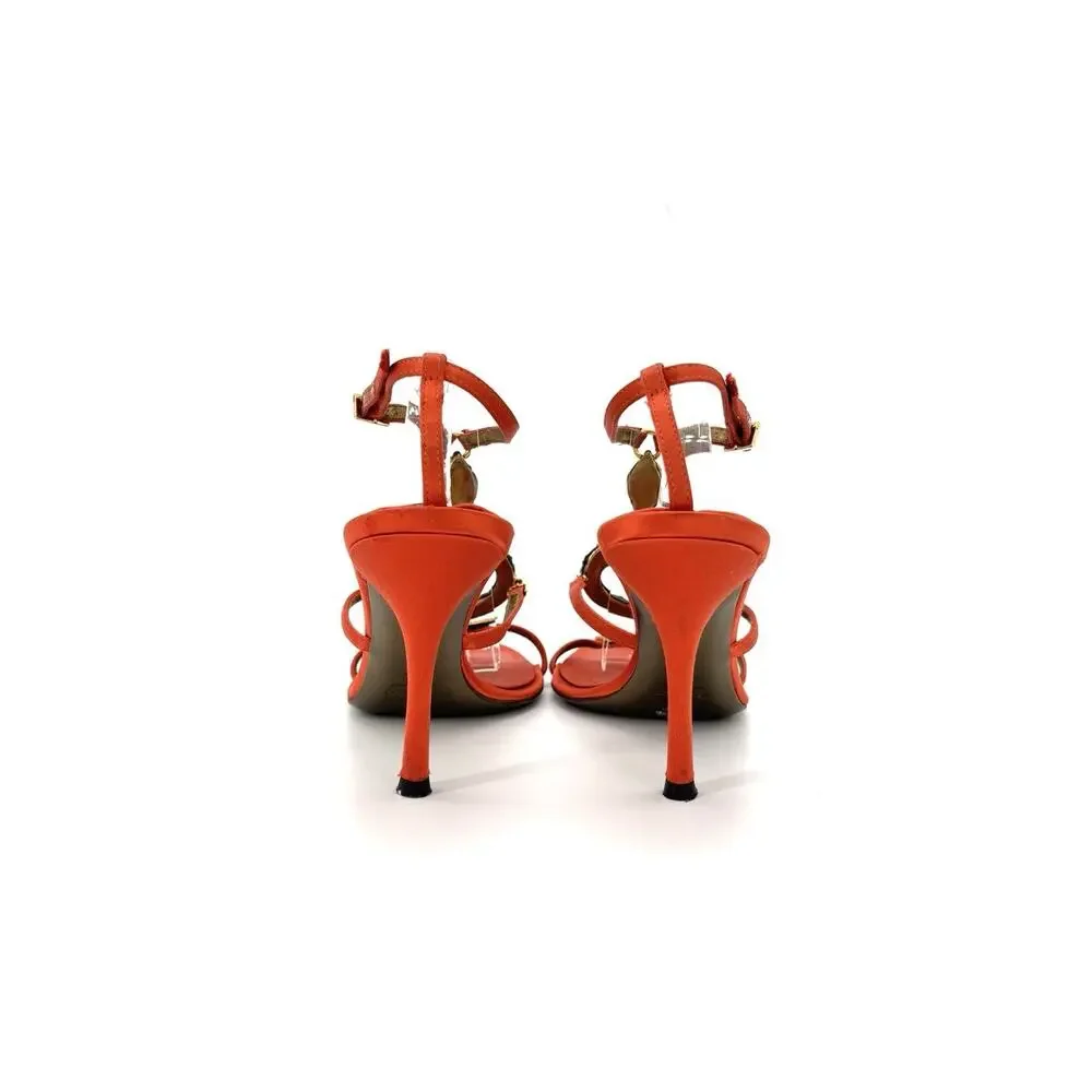 Vintage Roberto Cavalli Retro Snake Embellished Strappy Sandals 38